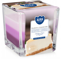 Bispol Tricolor sviečka 170g snk80-359 - Blueberry Cheesecake