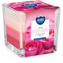 Bispol Tricolor sviečka 170g snk80-78 - rose