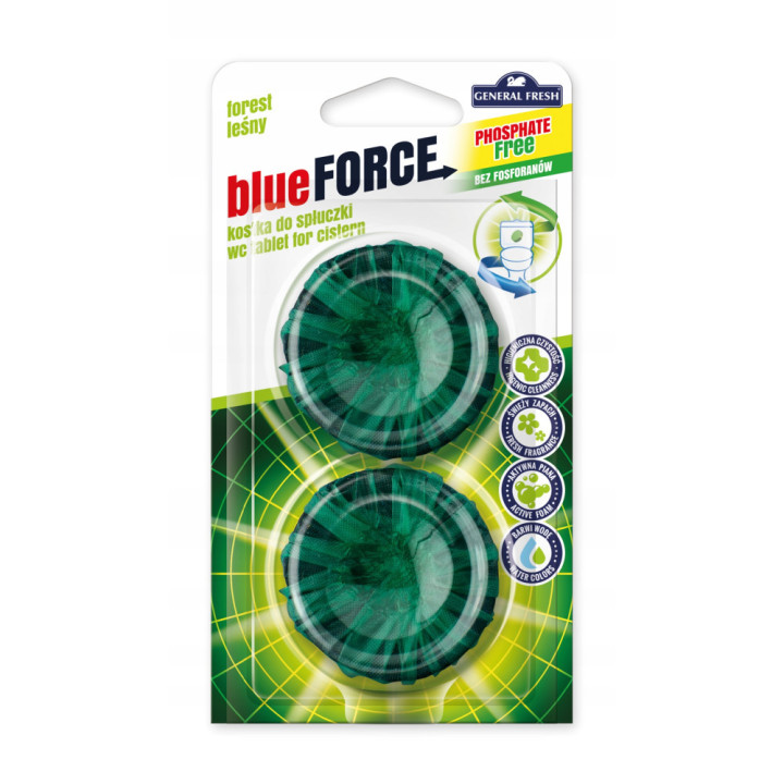 Blue Force WC tableta do nádržky les 2x40g