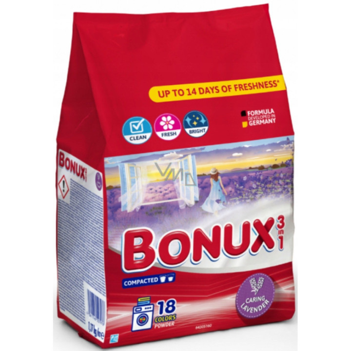 Bonux prací prášok Lavender 1,17kg 18PD
