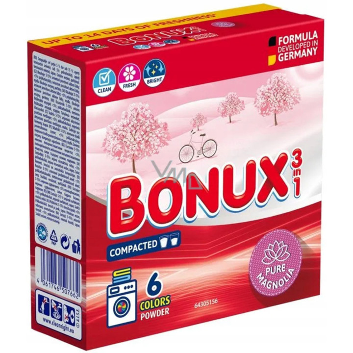 Bonux prací prášok Pure Magnolia Color 390g 6PD