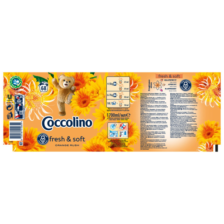 Coccolino Aviváž Orange Rush 1,7L 68PD