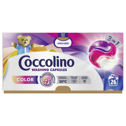 Coccolino Care 3v1 Color kapsule na pranie 26PD