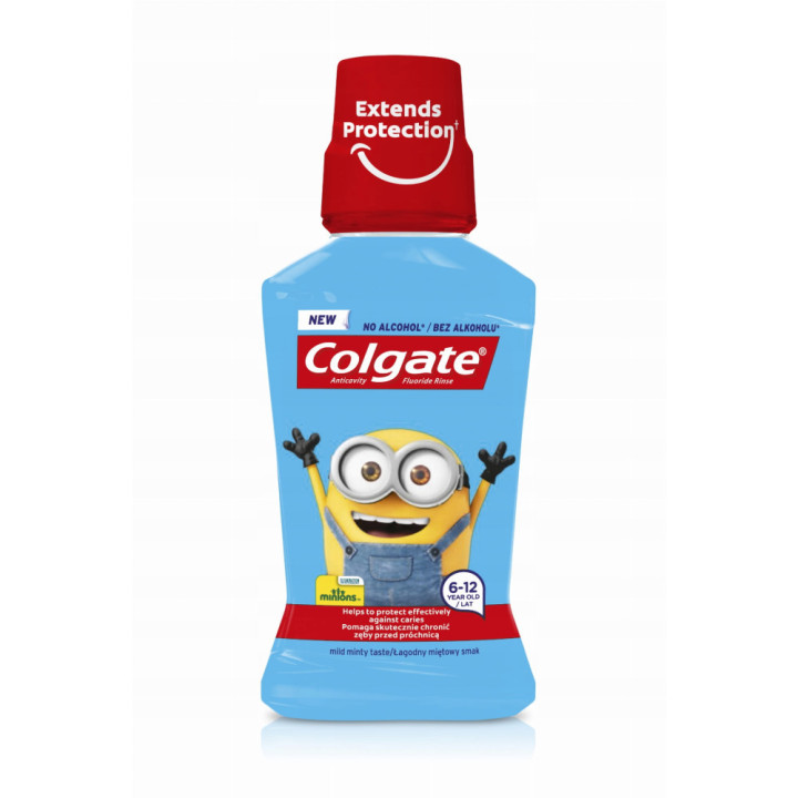 Colgate ústna voda mimoni 6-12r 250ml
