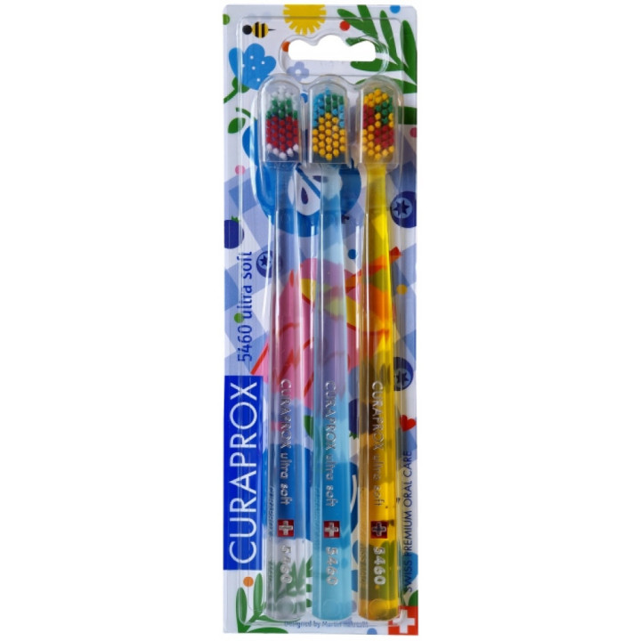 Curaprox zubná kefka CS 5460 Piknik ultra soft 3ks