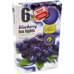 Čajová sviečka 6 ks vonná Blueberry /325/ Obj: 3400 (app)