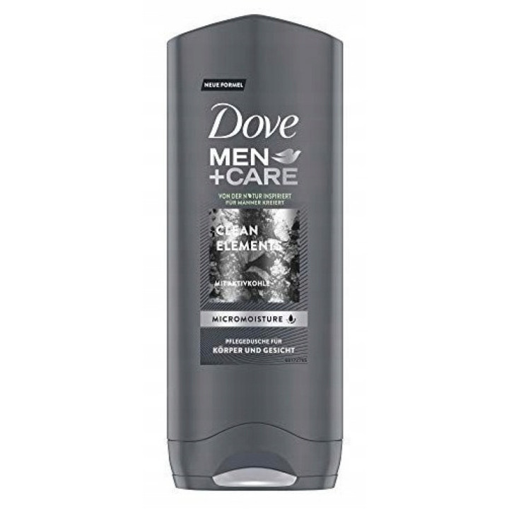 DOVE MEN sprchový gél 250ml Charcoal+Clay