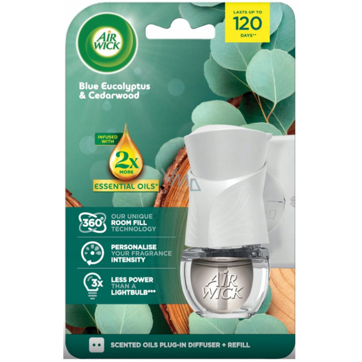 Air Wick Electric Strojček + Eukalyptus a cedrové drevo 19mm