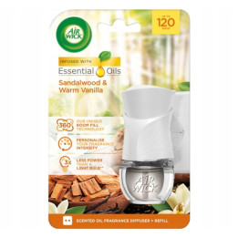 Air Wick Electric Strojček + Santalové drevo a vanilka 19ml