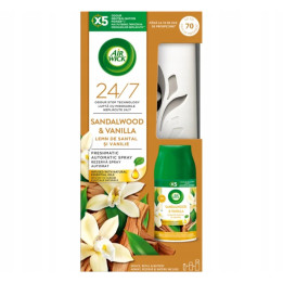 Air Wick FM strojček + náplň 250ml Vanilka a santalové drev