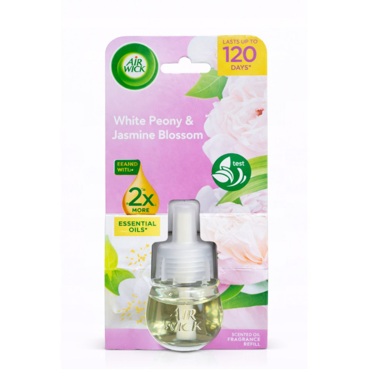 Airwick náhradná náplň Pivónia a jazmínový kvet 19ml