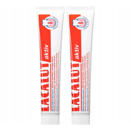 Lacalut aktiv zubná pasta 75ml 2ks
