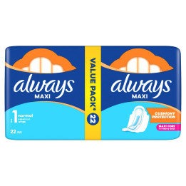 Always vložky (22ks/fol) Maxi Normal Duo