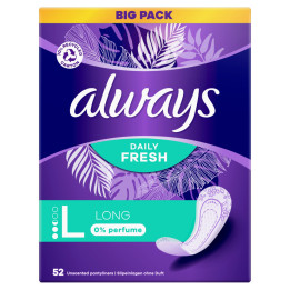 Always vložky Daily Fresh long 52ks