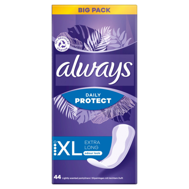 Always vložky Extra Protect Long 44ks