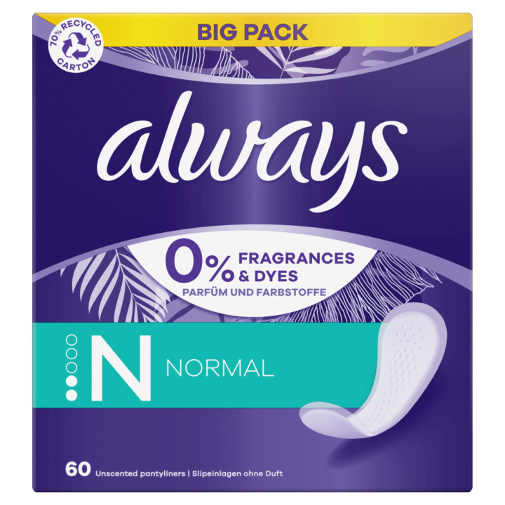 Always vložky Fresh Protect Normal 60ks