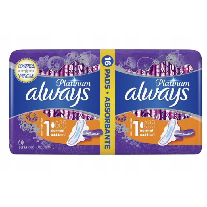 Always vložky Platinum Normal 16ks