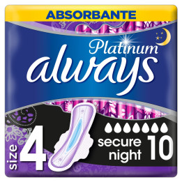 Always vložky Platinum Ultra Secure Night 52ks