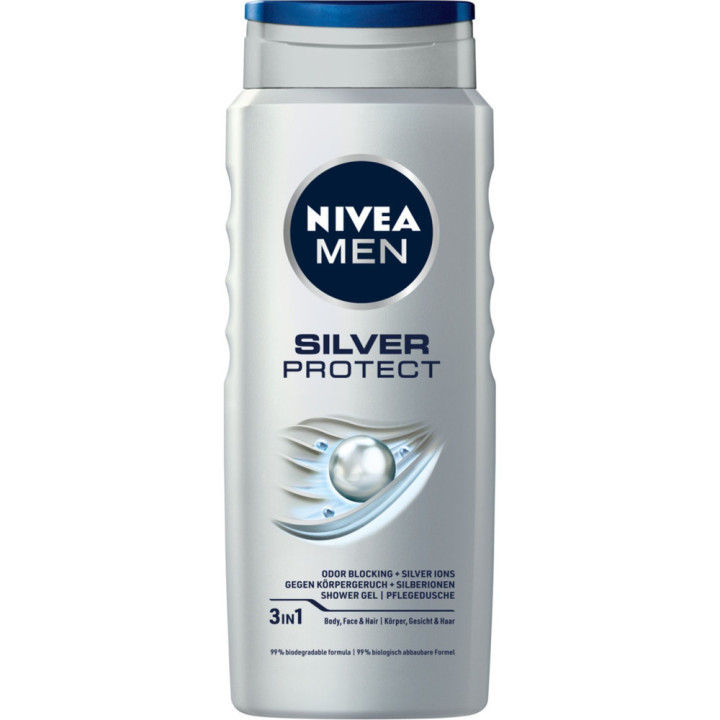 Nivea sprchový gél Men 500ml Silver Protect