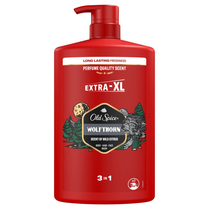 OldSpice Sprchový gél a šampón Wolfthorn 1l