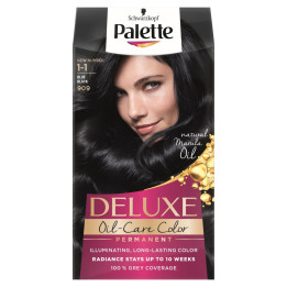 palette farba na vlasy de luxe 1-1 modrocierna
