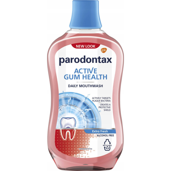 Parodontax ústna voda 500ml Active Gum Health Extra Fres