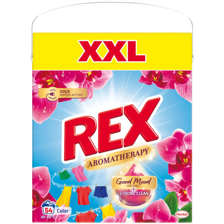 Rex XXL prací prášok aromatherapy orchid 2,97kg 54PD