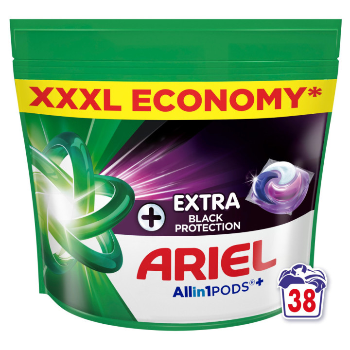 Ariel prací kapsuly Black Allin1 38PD