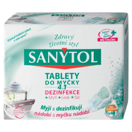 Sanytol 4v1 tablety do umývačky riadu 40ks