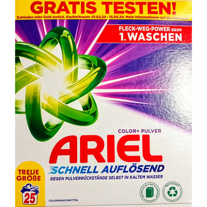 Ariel prací prášok Color 1,5kg 25PD