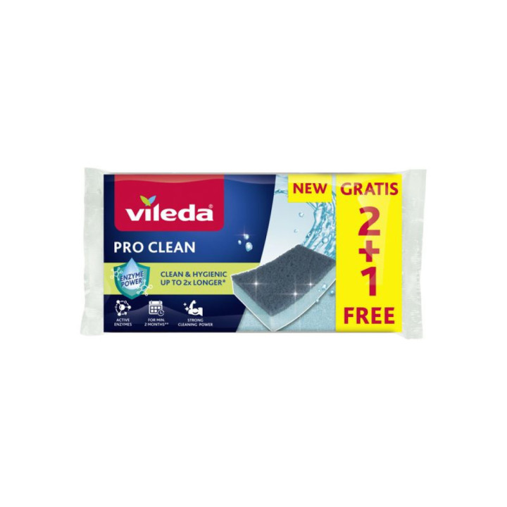 VILEDA Pro Clean hubka 2+1ks 682