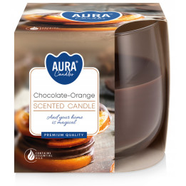 Aura Bispol Chocolate Orange vonná sviečka 130g
