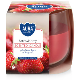 Aura Bispol Strawberry vonná sviečka 130g
