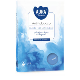 Aura sviečka voňavá Anti tobacco 4ks/bal