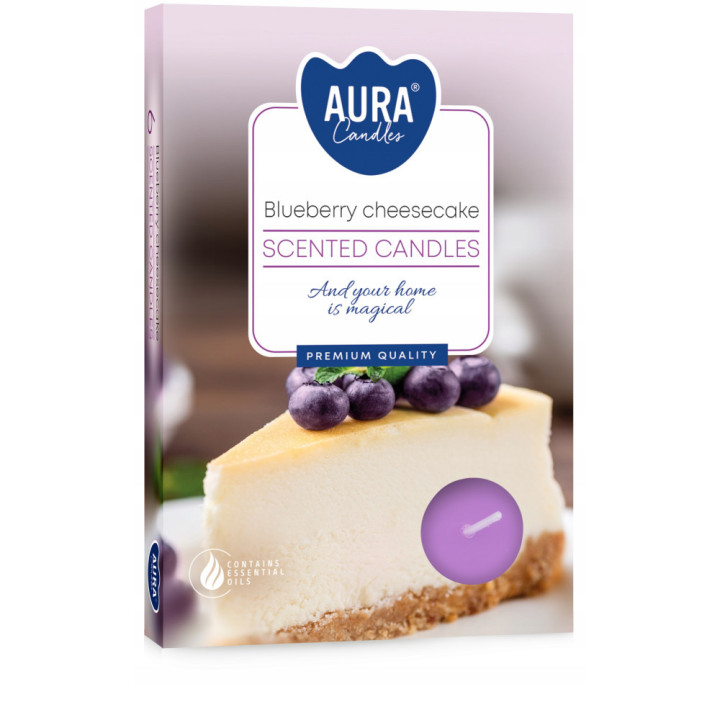 Aura sviečka voňavá Blueberry 4ks/bal