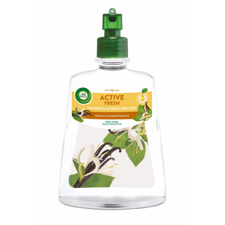 Air Wick Active Fresh náplň 228ml Vanilka & Zimolez