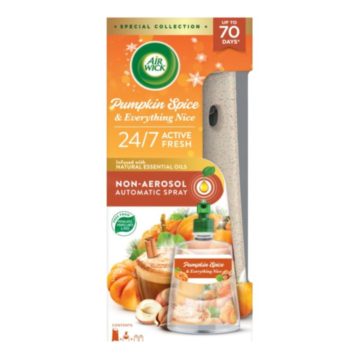 Air Wick Active Fresh difúzor + náplň 228ml Pumpkin Spice & Everything Nice