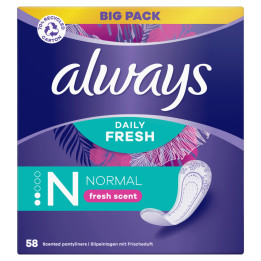 Allvays vložky slipové Fresh & Protect 58ks