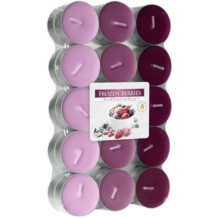 Aura sviečka voňavá Fronzen berries 30ks/bal
