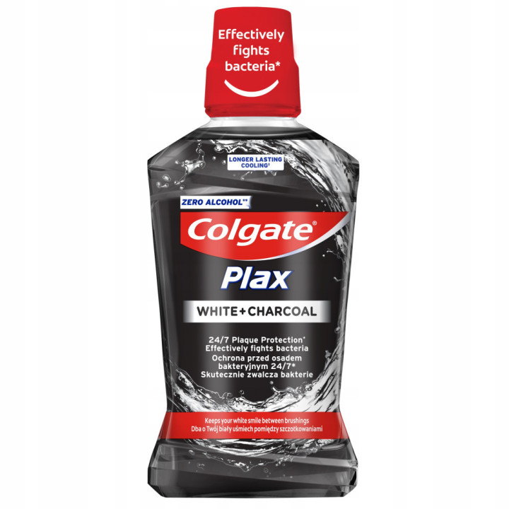 Colgate ústna voda 500ml White&Charcoal
