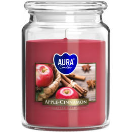 Aura sviečka voňavá v skle Apple Cinnamon 500g