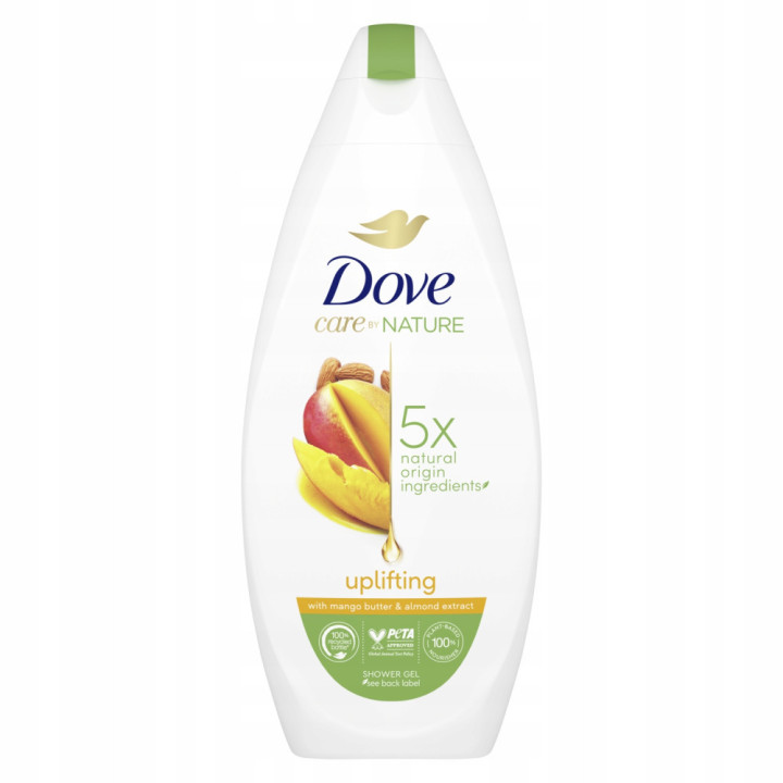 Sprchový gél Dove Uplifting Mango Butter & Almond Extract 225 ml