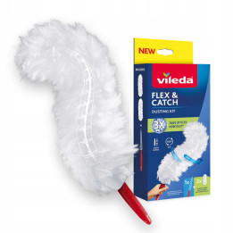 Vileda prachovka Flex&Catch s kratkou ručkou