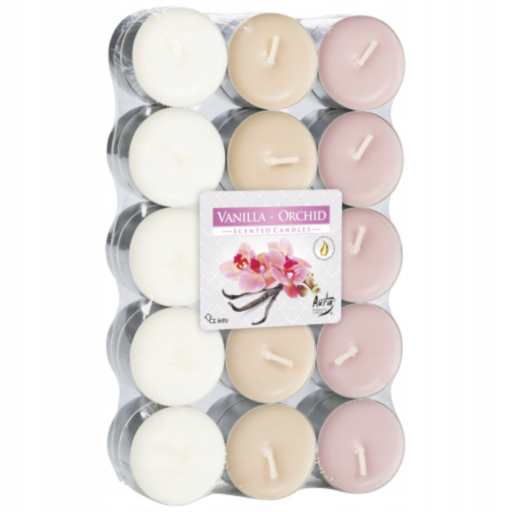 Aura sviečka voňavá Vanilla Orchid 30ks/bal