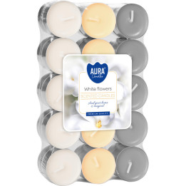 Aura sviečka voňaváWhite Flowers 30ks/bal