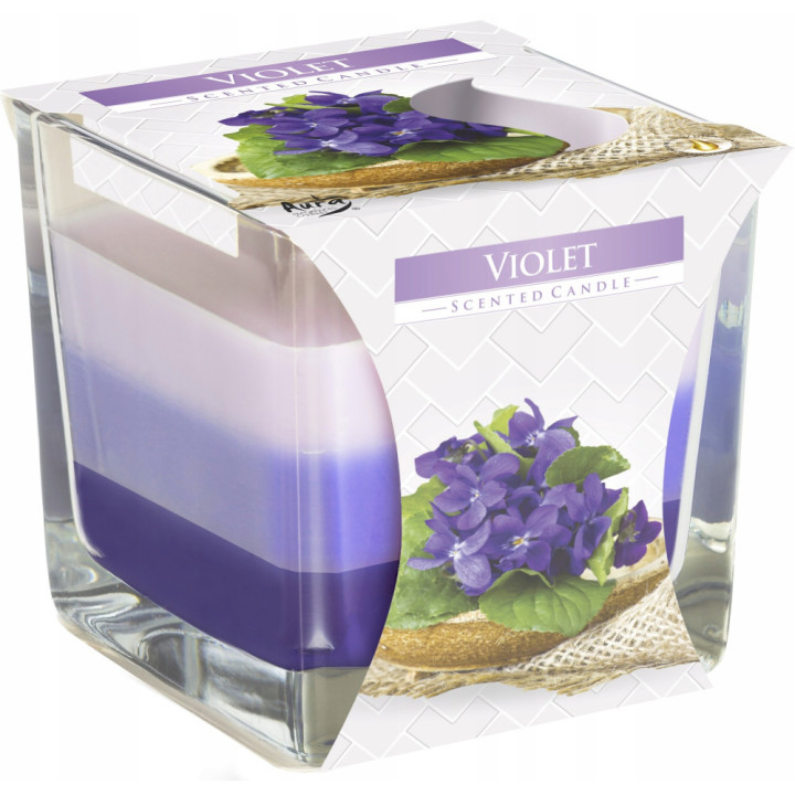 AURA Vonná sviečka fialka 170g