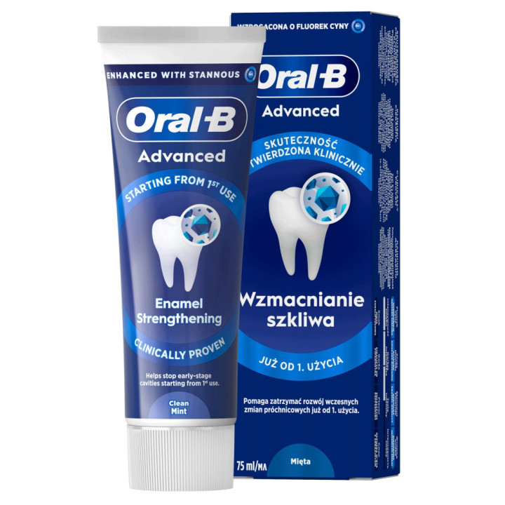 zubna pasta oral b 75 ml advanced enamel