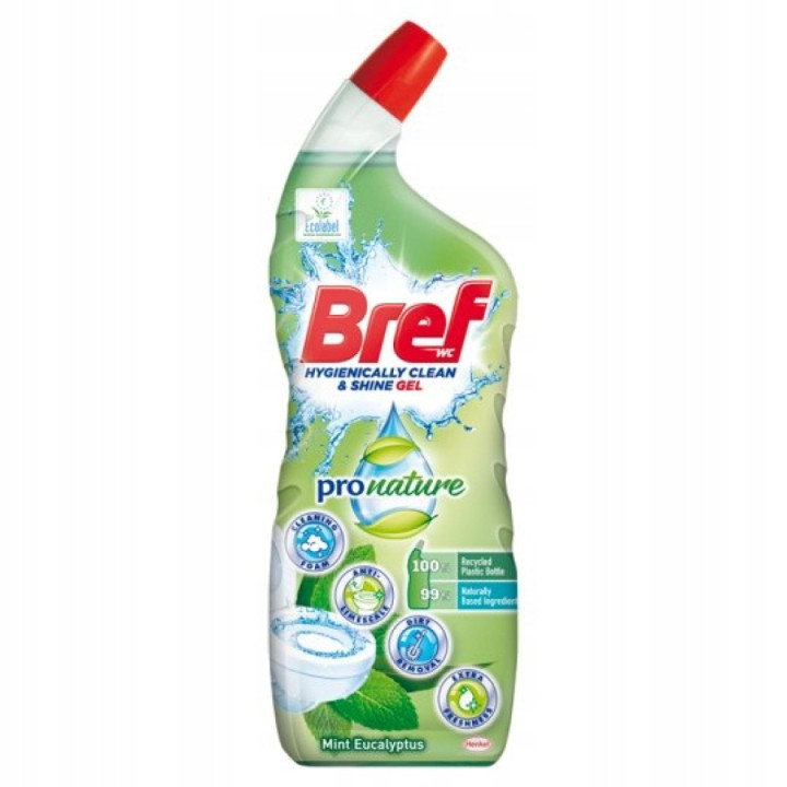 Bref WC gel Pro Nature Mint & Eucalyptus 700ml