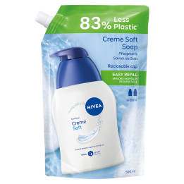 Nivea Creme Soft tekuté mydlo náhradná náplň 500ml