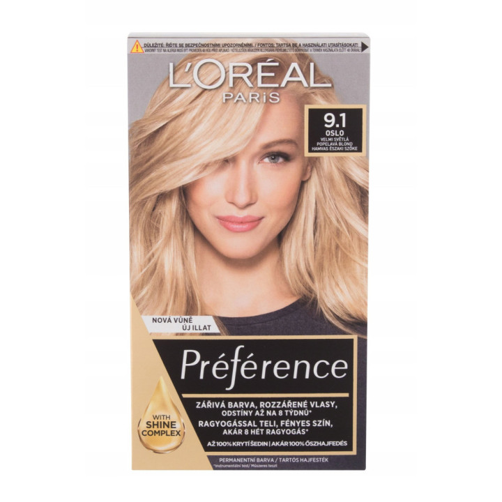 Loreal Préférence farba na vlasy 9.1